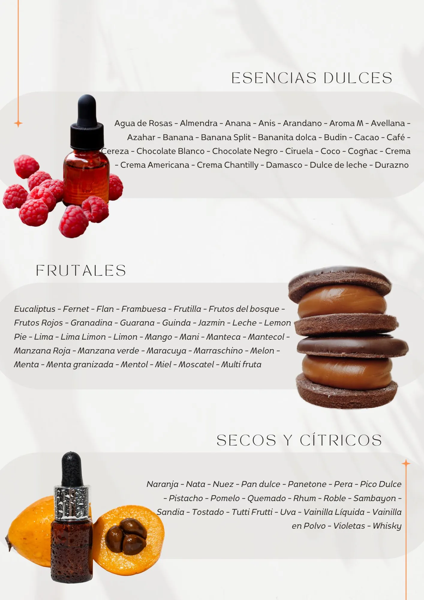 Catálogo de productos Sabores Creativos