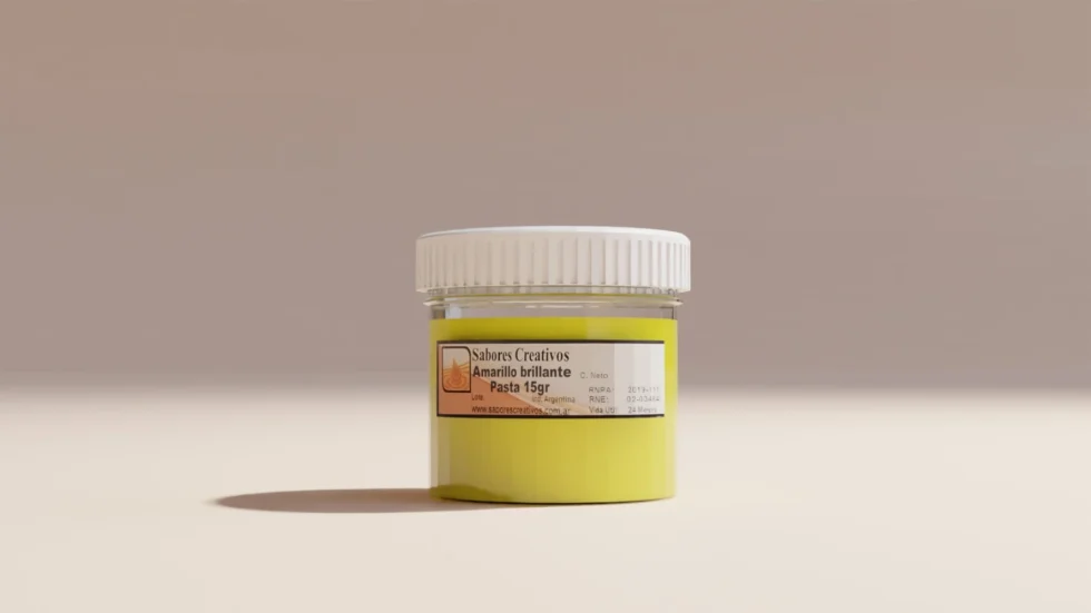 amarillo brillante pasta 15gr